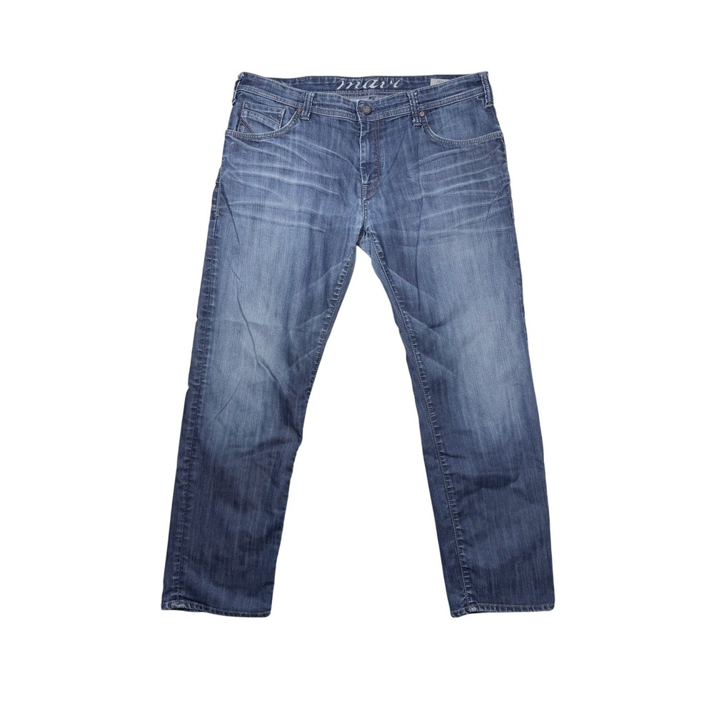 Mavi Zach Jeans Mens 38x30 Blue Straight Leg Low Rise Denim Casual